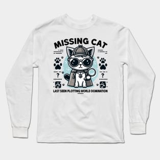 Missing Cat Long Sleeve T-Shirt